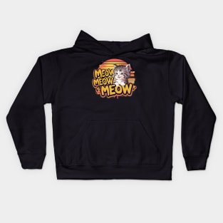 Meow Cat Kids Hoodie